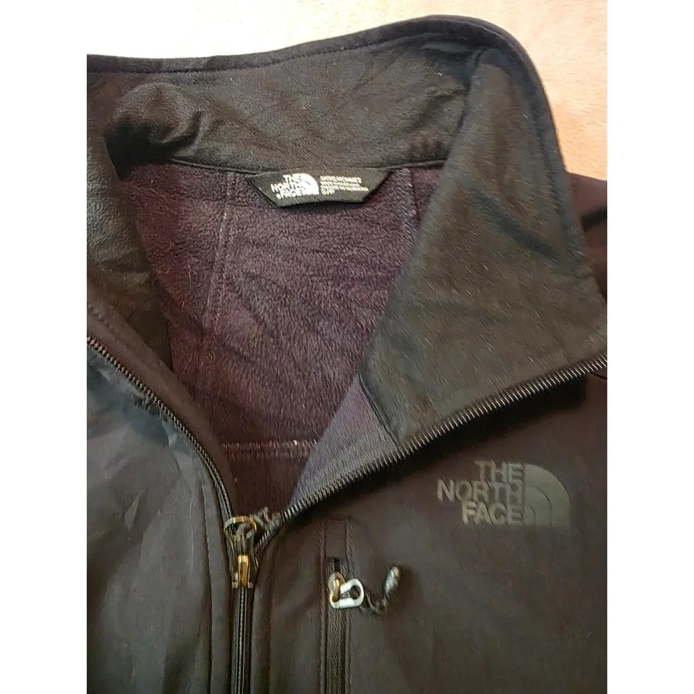 The North Face Softshell Jacket Mens Small Black WindWall Full Zip FM-16042AB